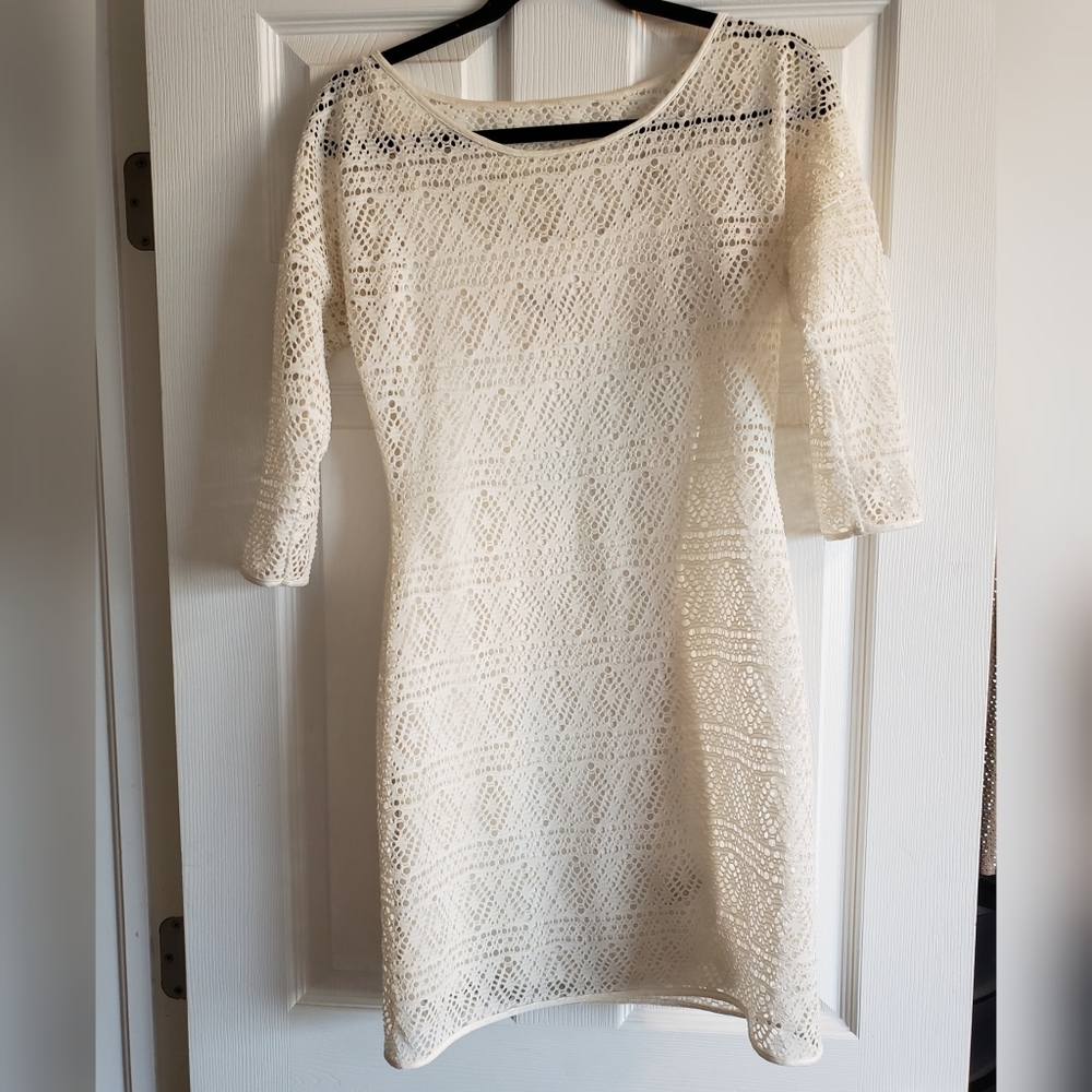 Express Cream Dress S